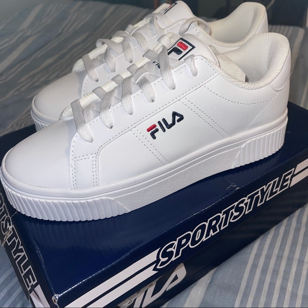 FILA White “Panache” Sneakers